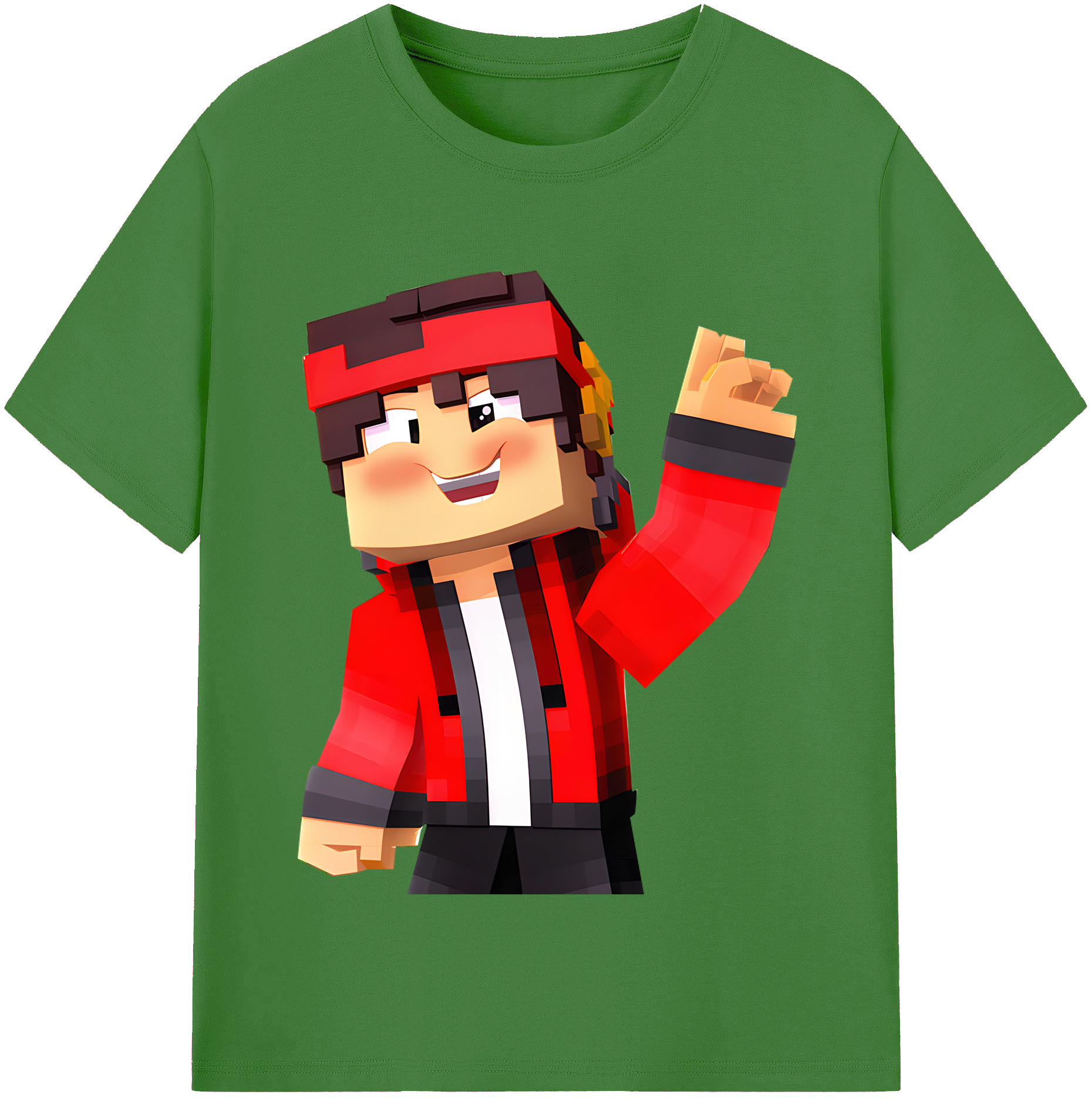 （画像用） マインクラフト ブロックの世界 Minecraft MC Block world レディースカジュアルプリントTシャツ（綿100％）